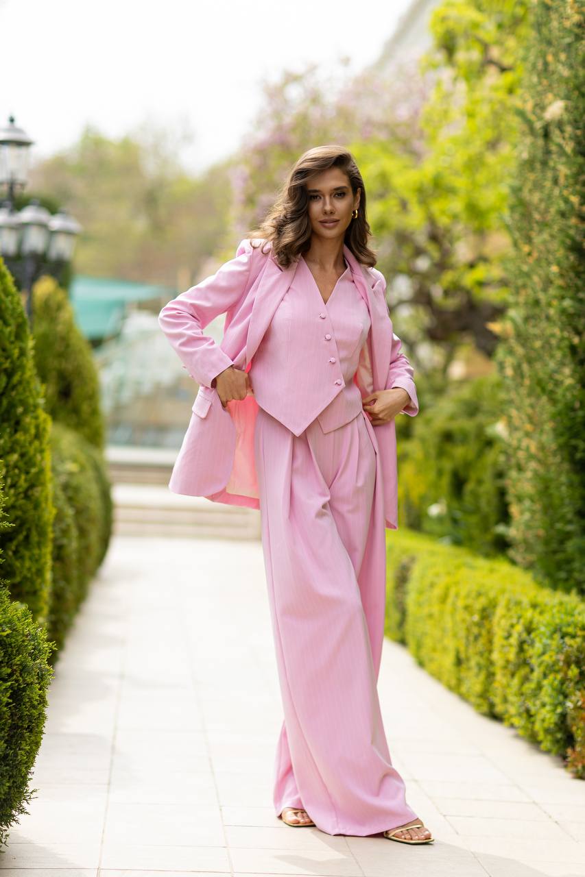 Striped Oversized 3-Piece Suit