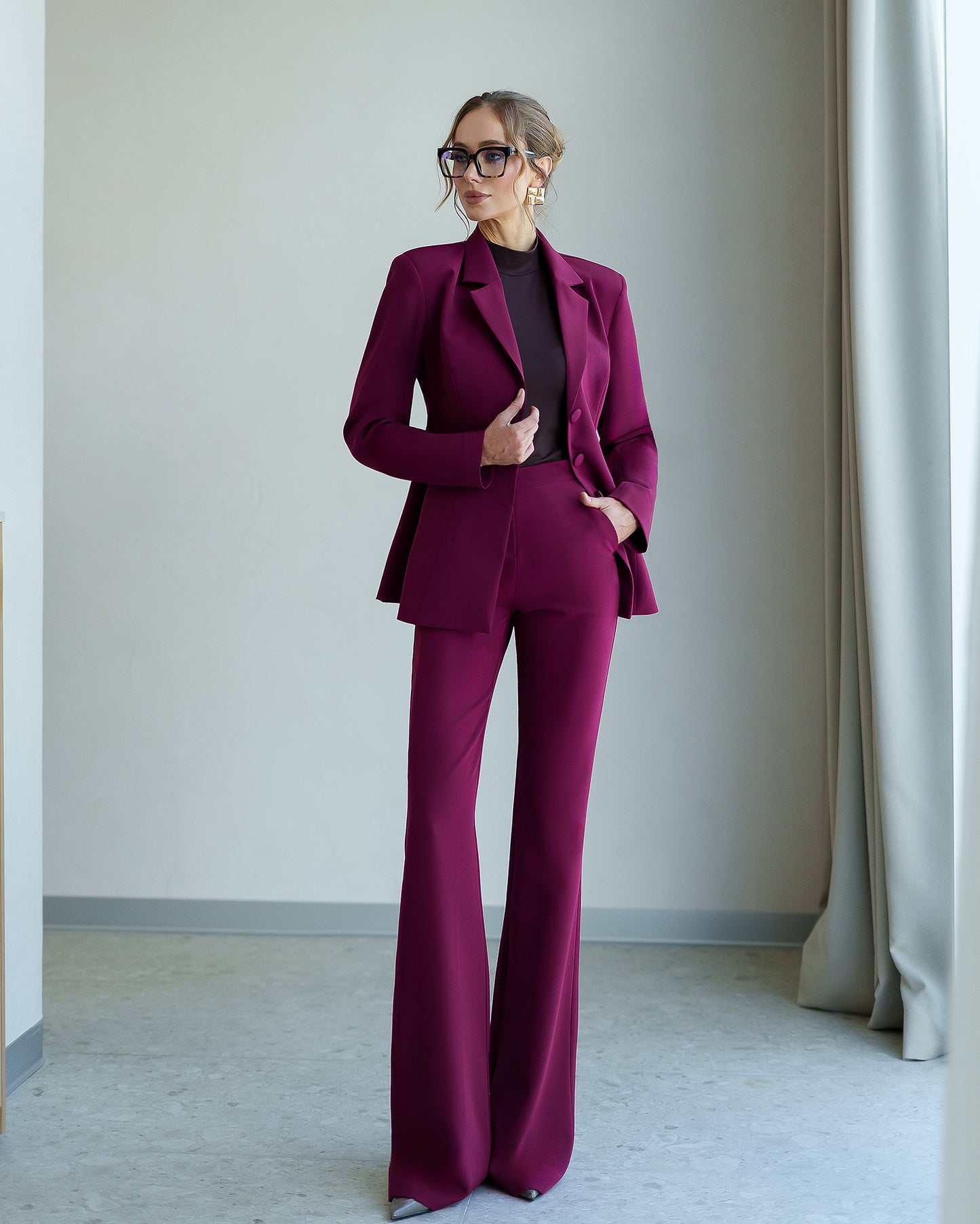 Chloe Single-Breasted Suit 2-Piece
