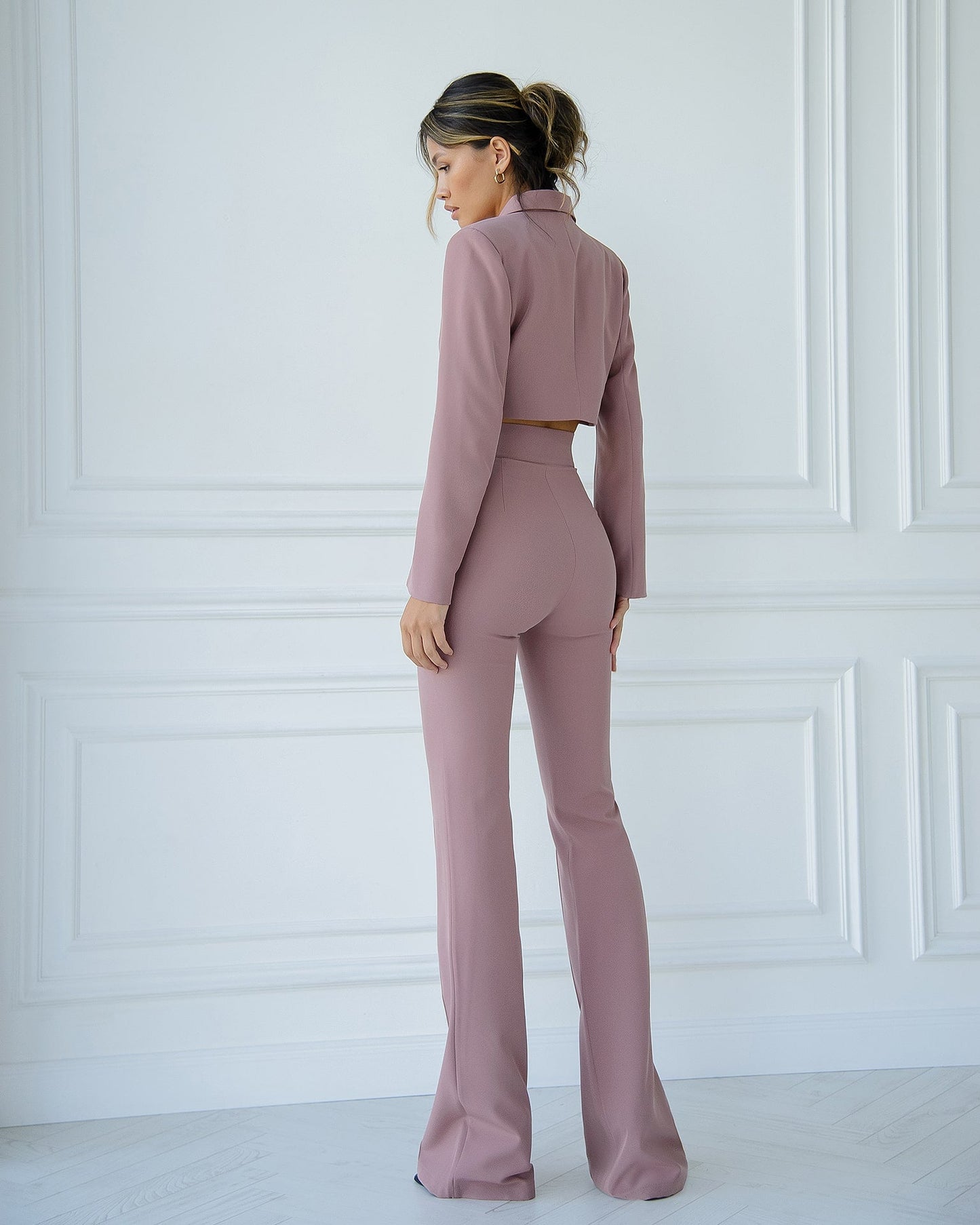 Crop Jacket Suit 2-Piece