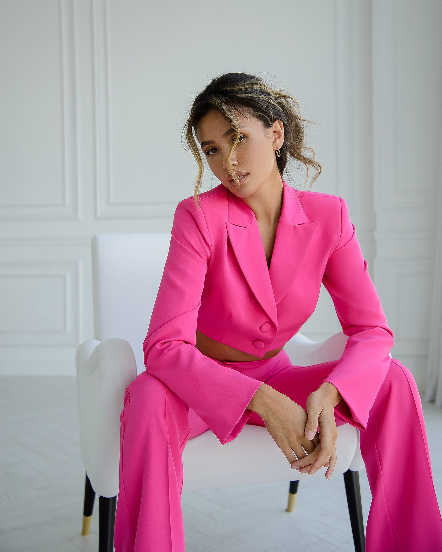 Crop Jacket Suit 2-Piece