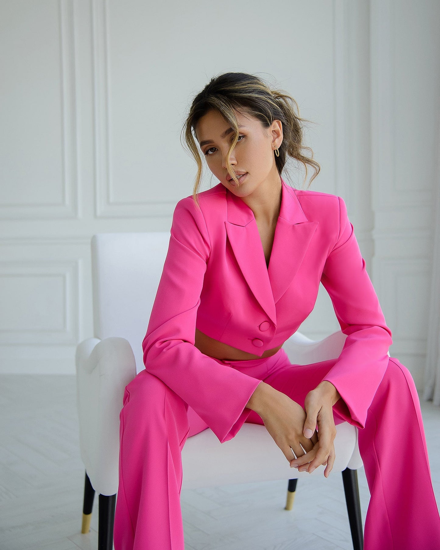 Crop Jacket Suit 2-Piece