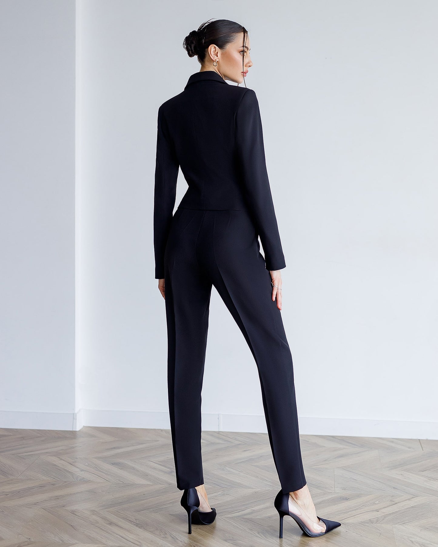 Crop Jacket Suit 2-Piece