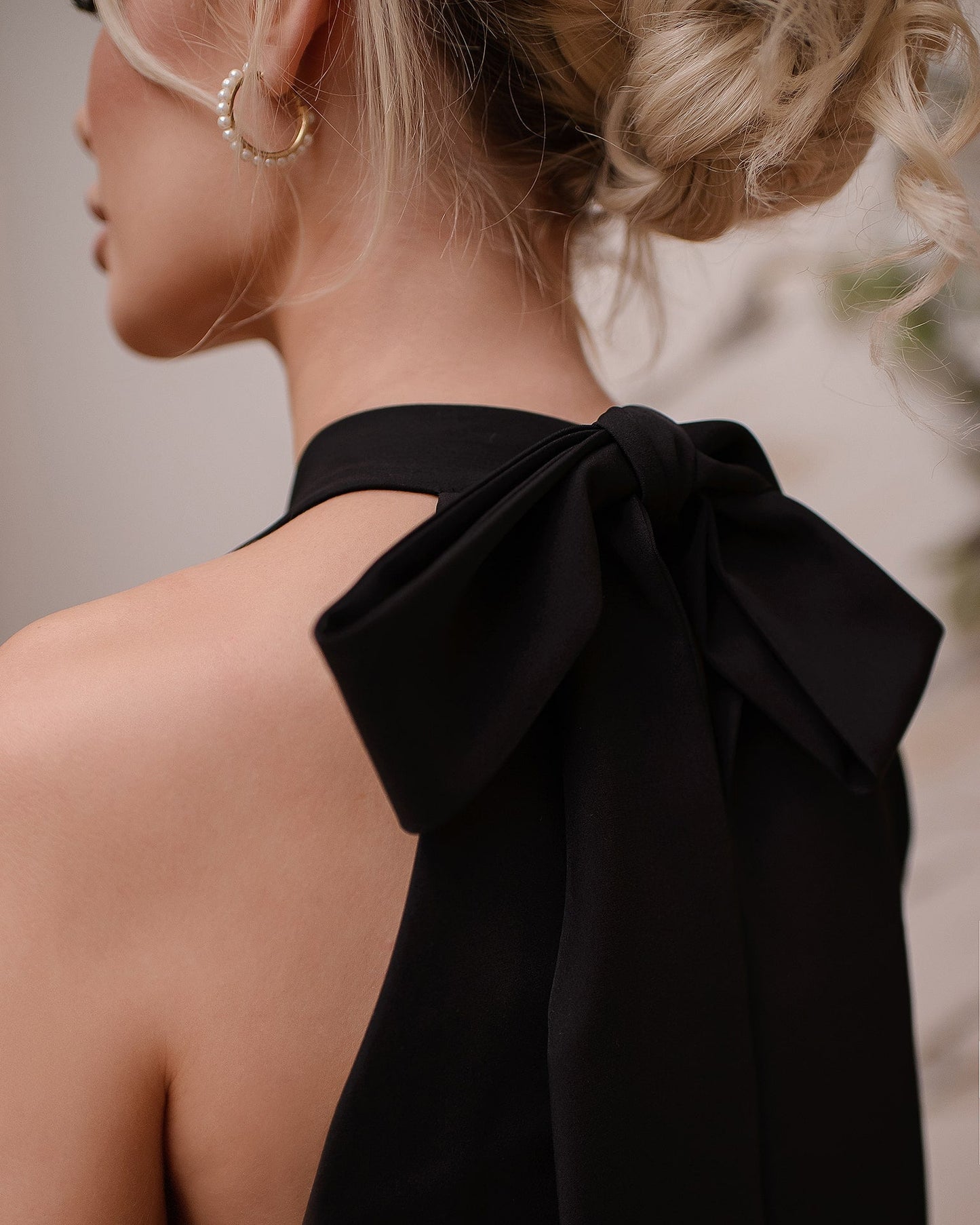 Bow Back Mini Dress