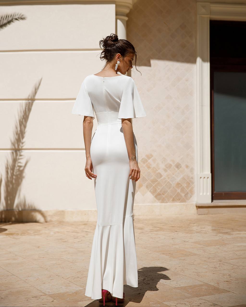V-Neck Midi Dress