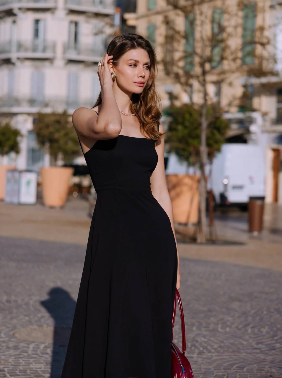Sleeveless Chiffon Midi Dress