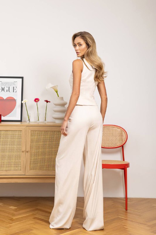 Formal Vest & High Waist Pants