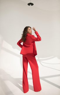 Belted Wide-Leg Suit 3-Piece