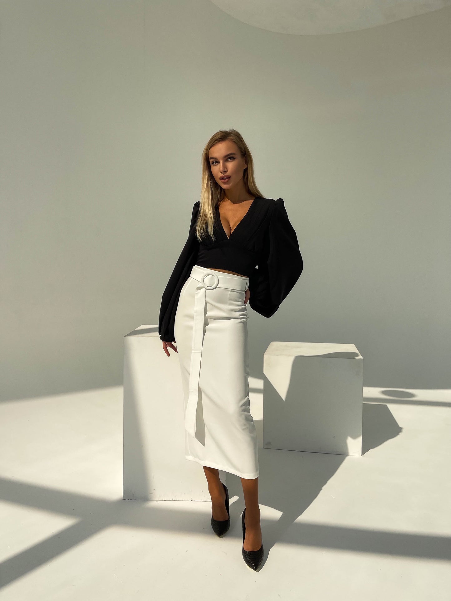 High Waist Pencil Skirt