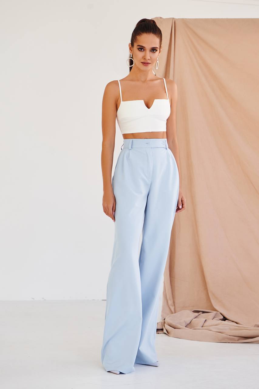 High Waisted Regular Fit Pants