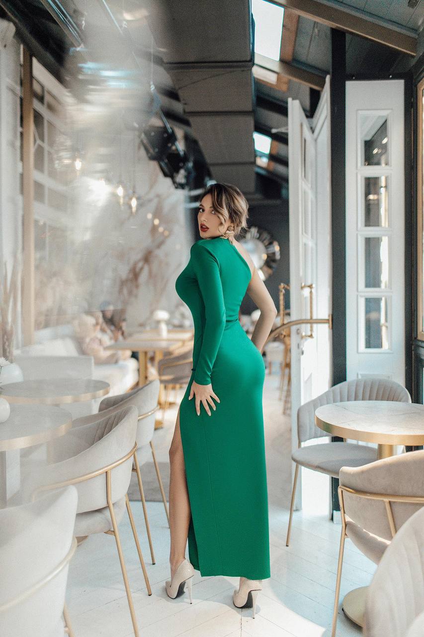 One-Shoulder Maxi Dress