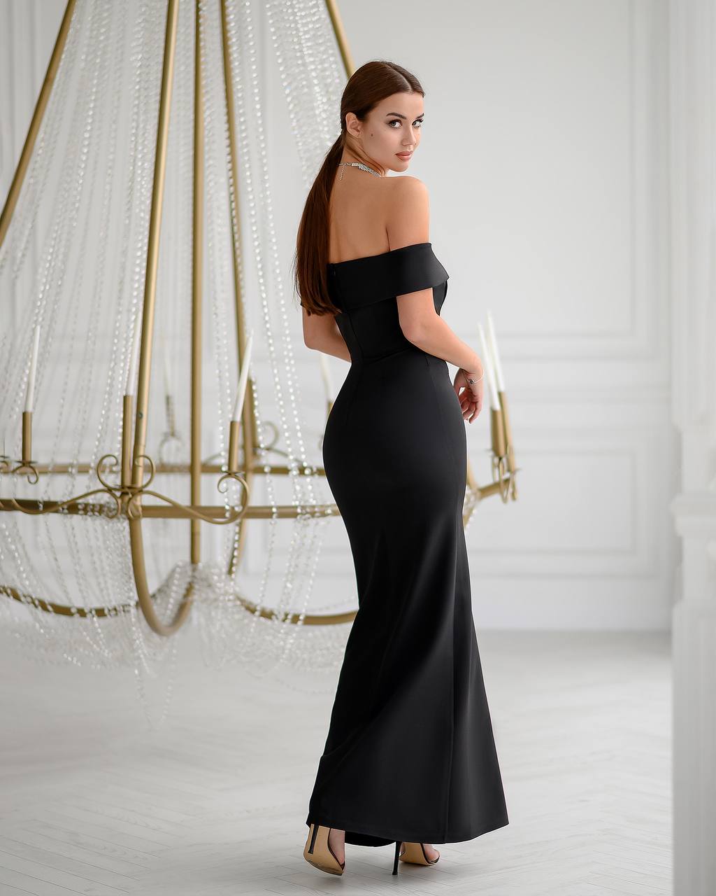 Off-The-Shoulder Maxi Dress