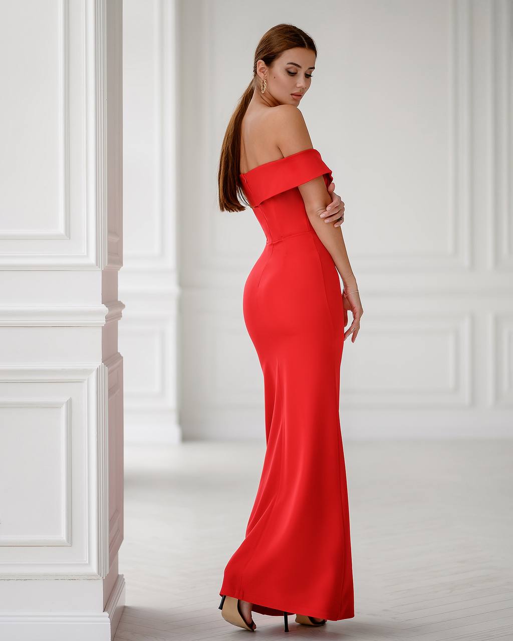 Off-The-Shoulder Maxi Dress
