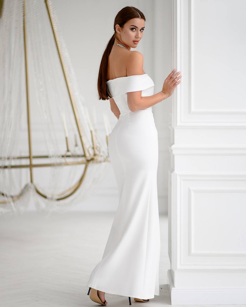 Off-The-Shoulder Maxi Dress