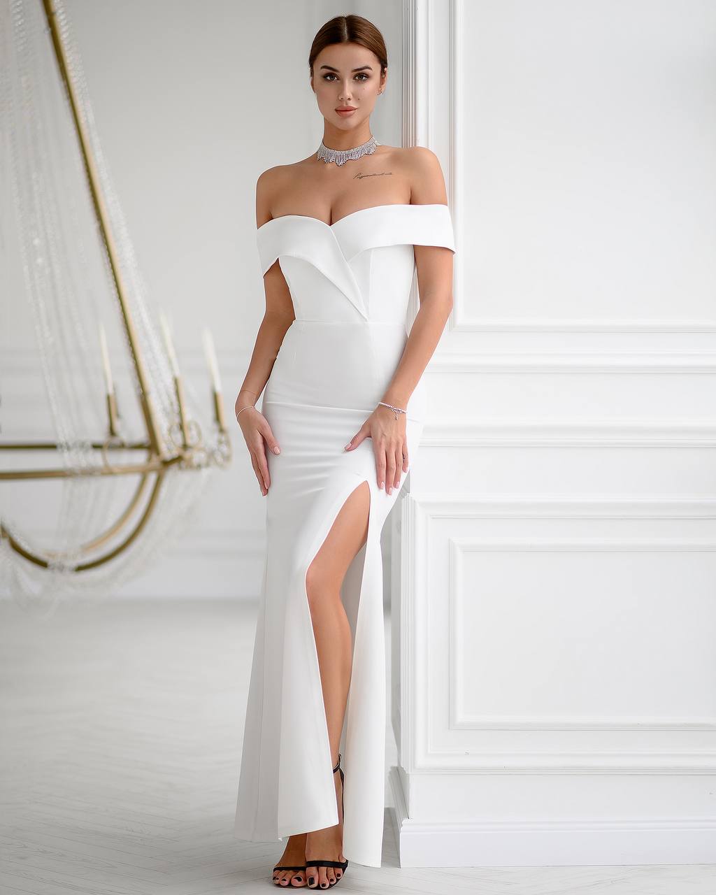 Off-The-Shoulder Maxi Dress