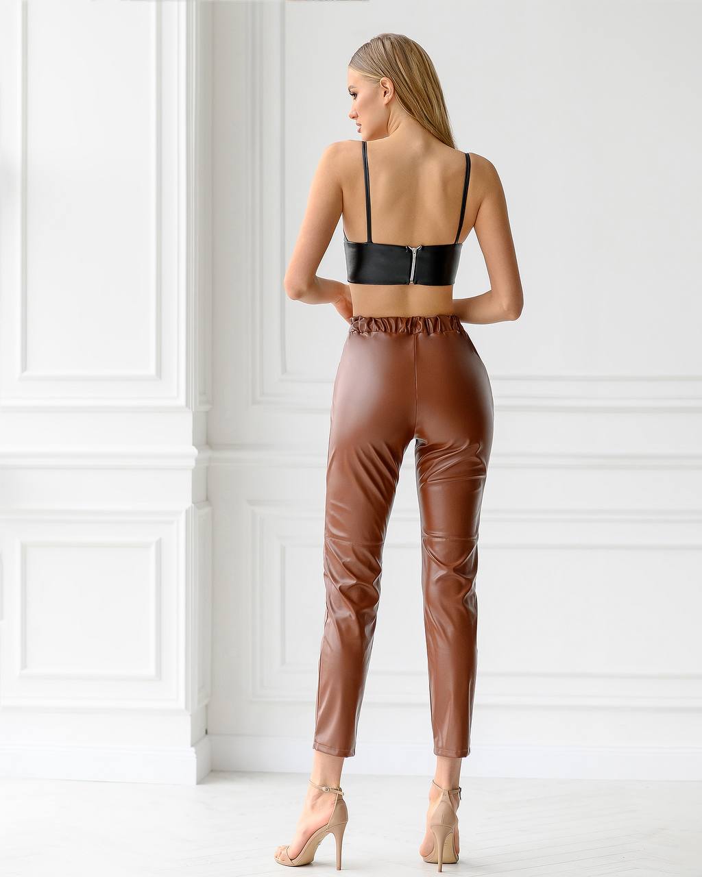 Vegan Leather Crop Top