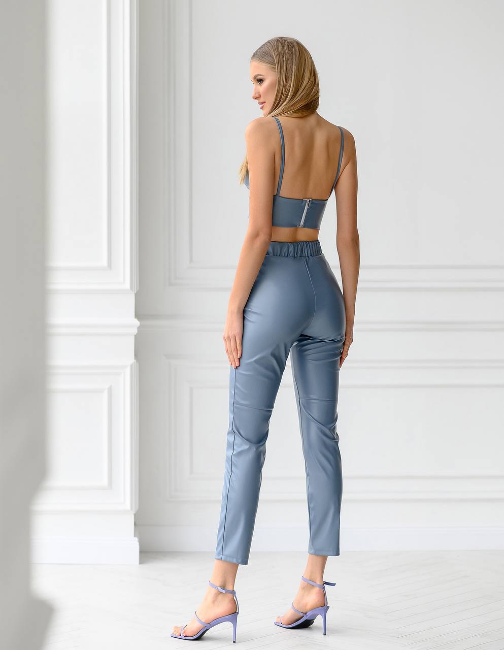 Vegan Leather Crop Top