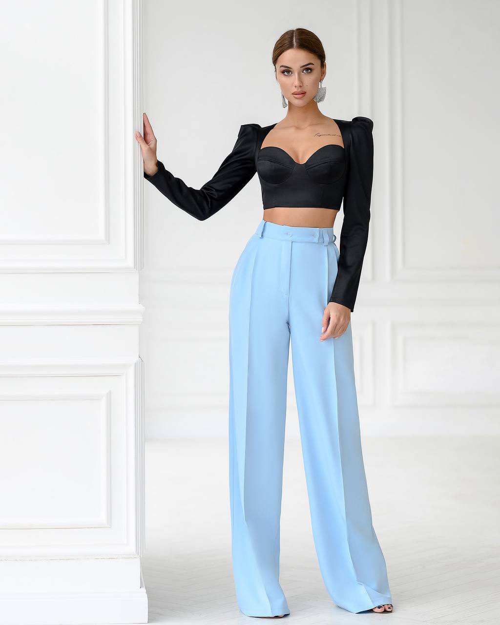 High Waisted Regular Fit Pants