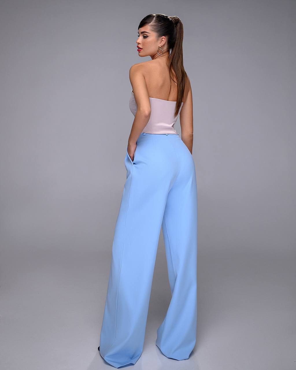 High Waisted Regular Fit Pants
