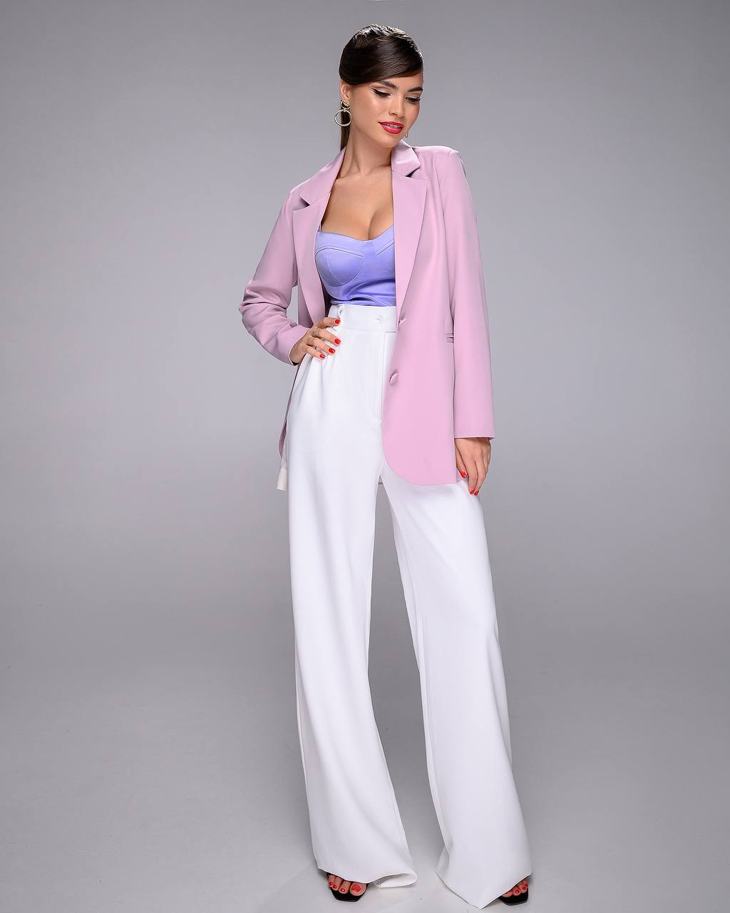 High Waisted Regular Fit Pants
