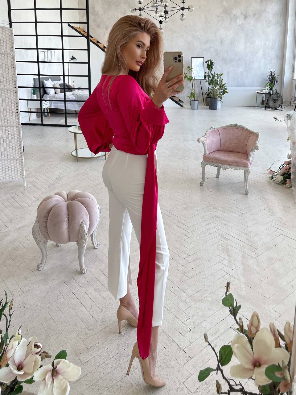 High Waist Pocketed Сulottes Pants