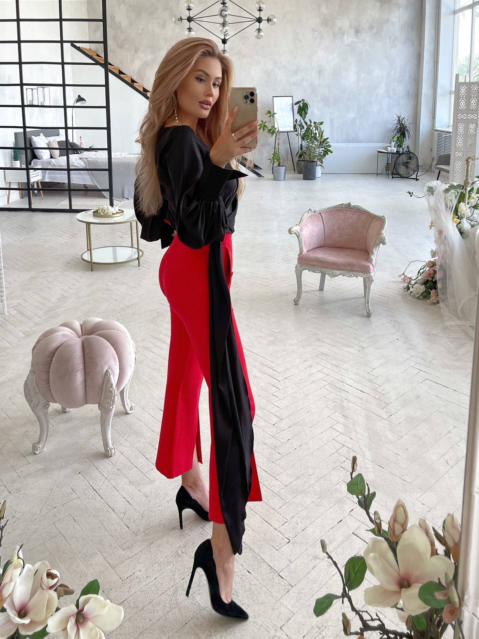 High Waist Pocketed Сulottes Pants