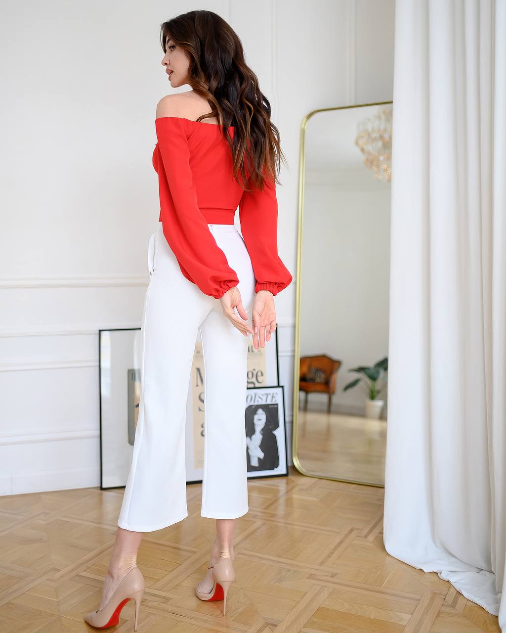 High Waist Pocketed Сulottes Pants