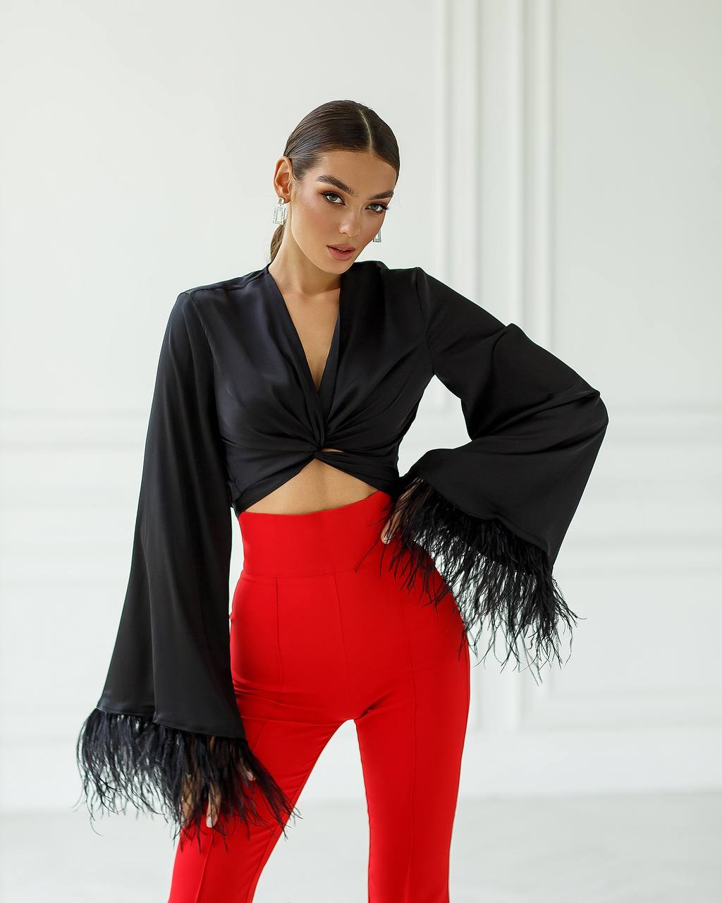 High Waist Flared Pants