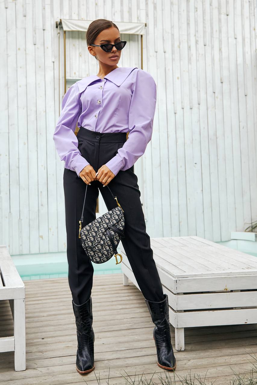 High Waisted Regular Fit Pants