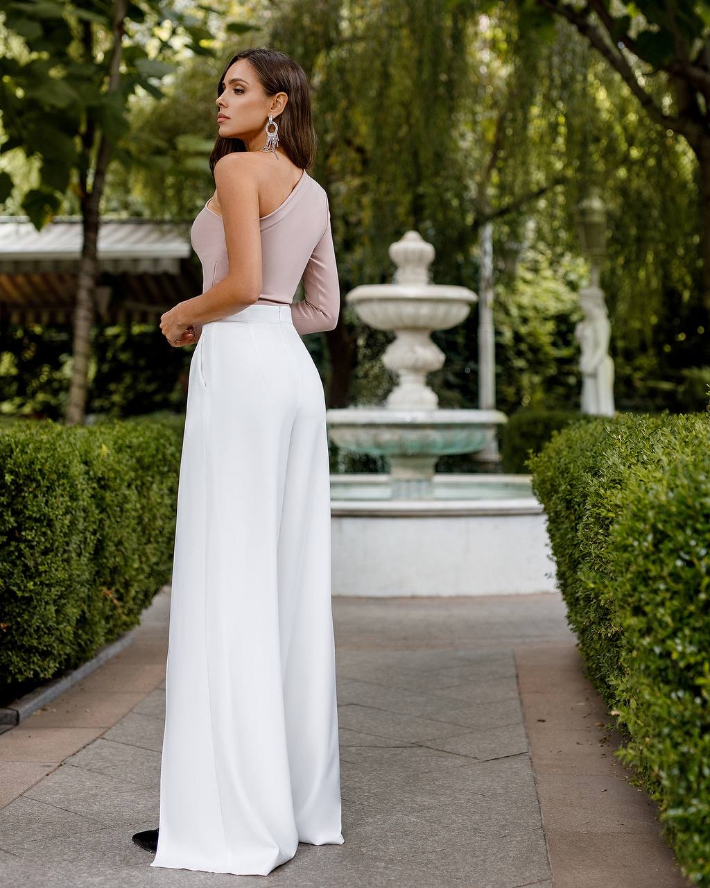 High Waist Slit Cuff Сulottes