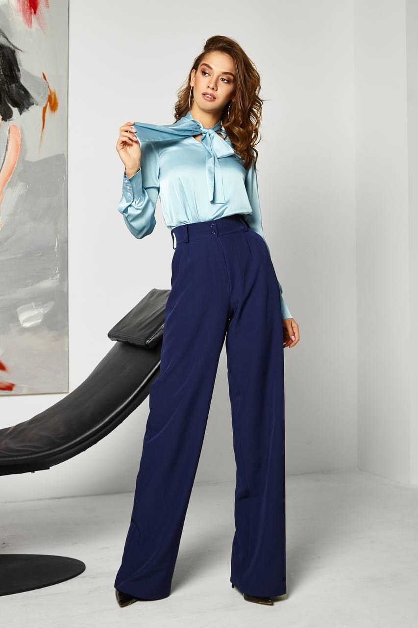 Waist Fitted Palazzo Pants