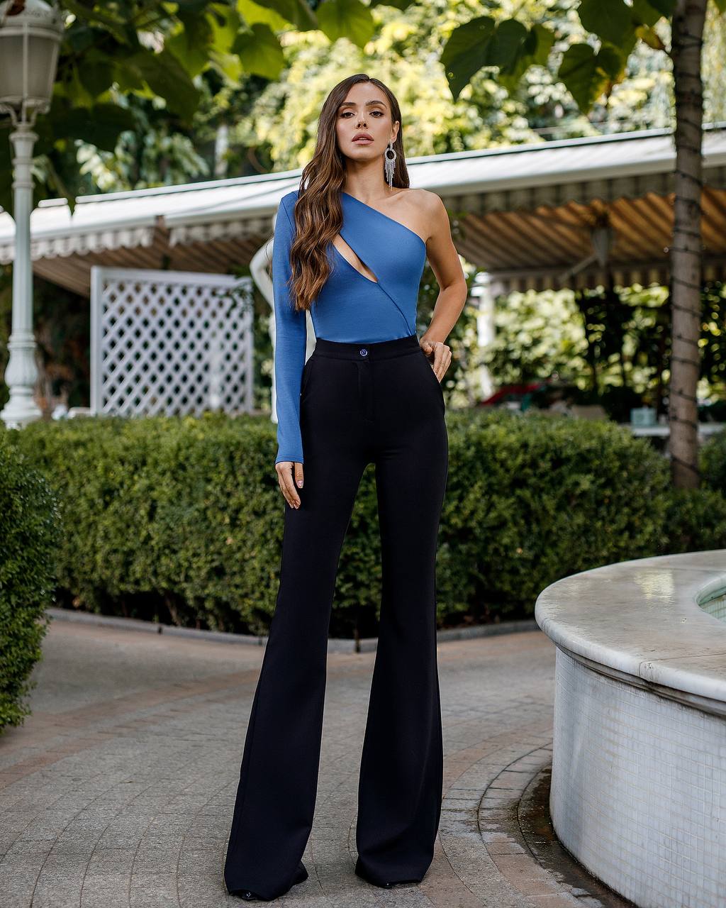 Waist Fitted Flared Pants