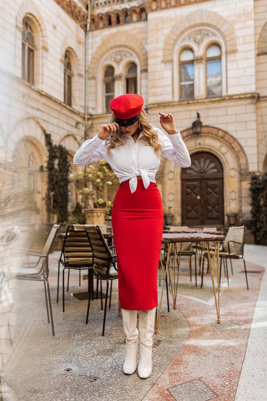 High Waist Pencil Skirt