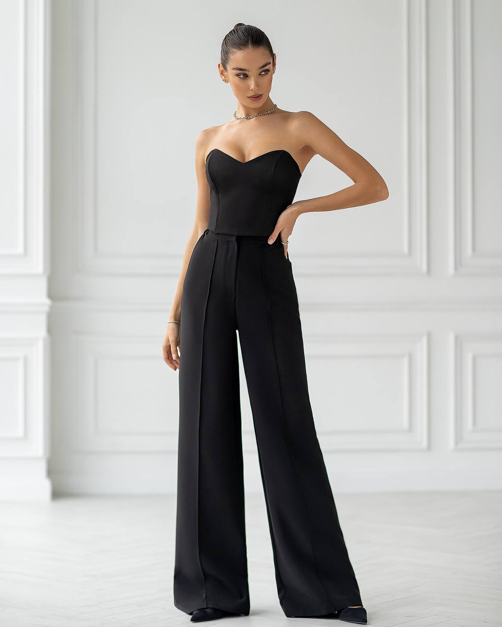 High Waisted Regular Fit Pants