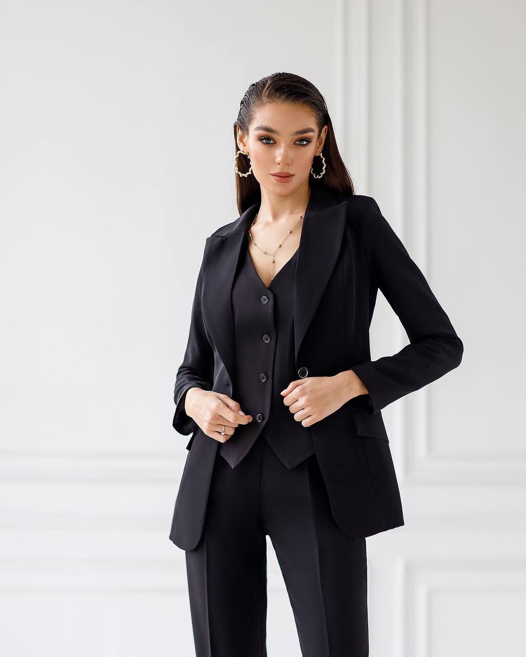 Office Slim-Fit 3-Piece Suit