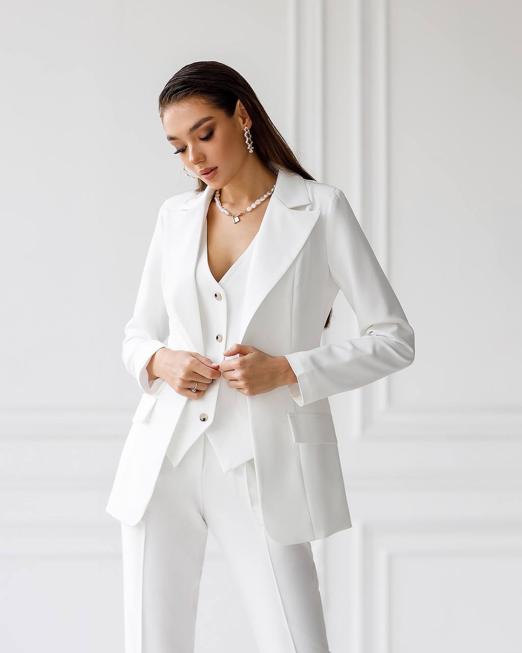 Office Slim-Fit 3-Piece Suit
