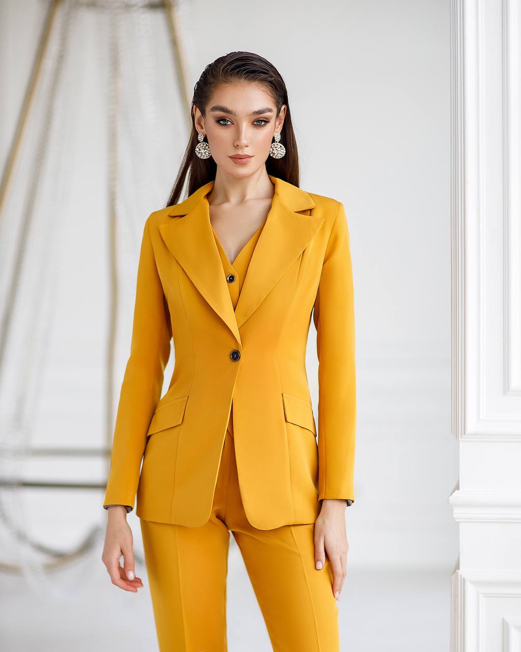Office Slim-Fit 3-Piece Suit