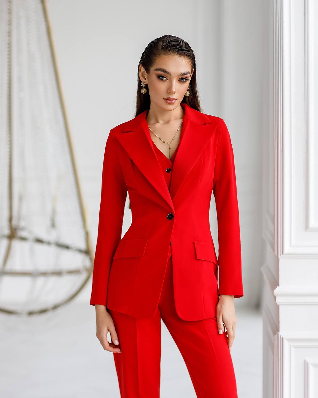 Office Slim-Fit 3-Piece Suit
