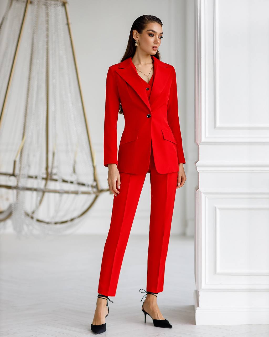 Office Slim-Fit 3-Piece Suit