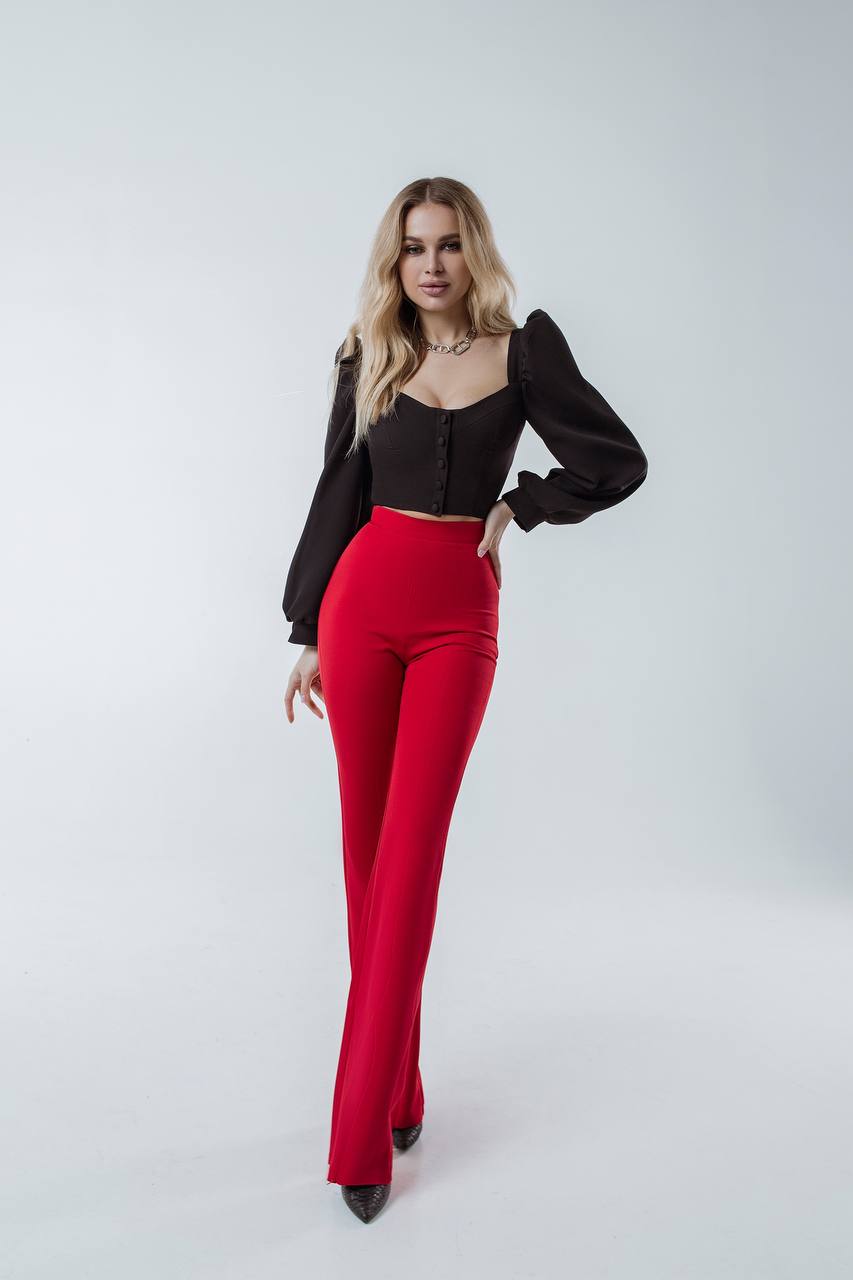 High Waist Flared Pants