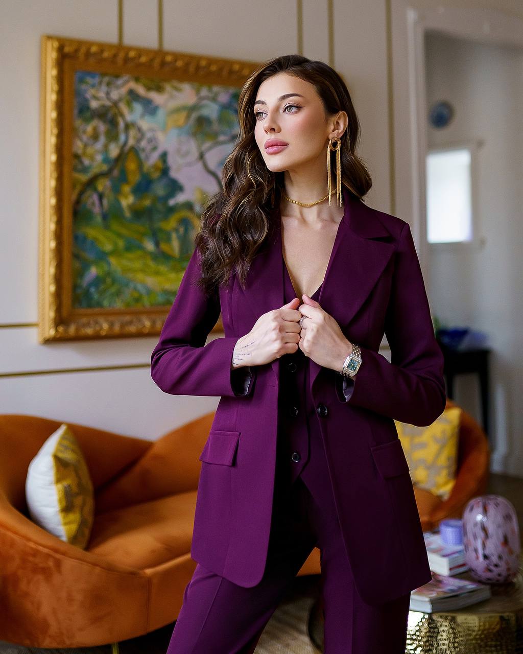 Office Slim-Fit 3-Piece Suit