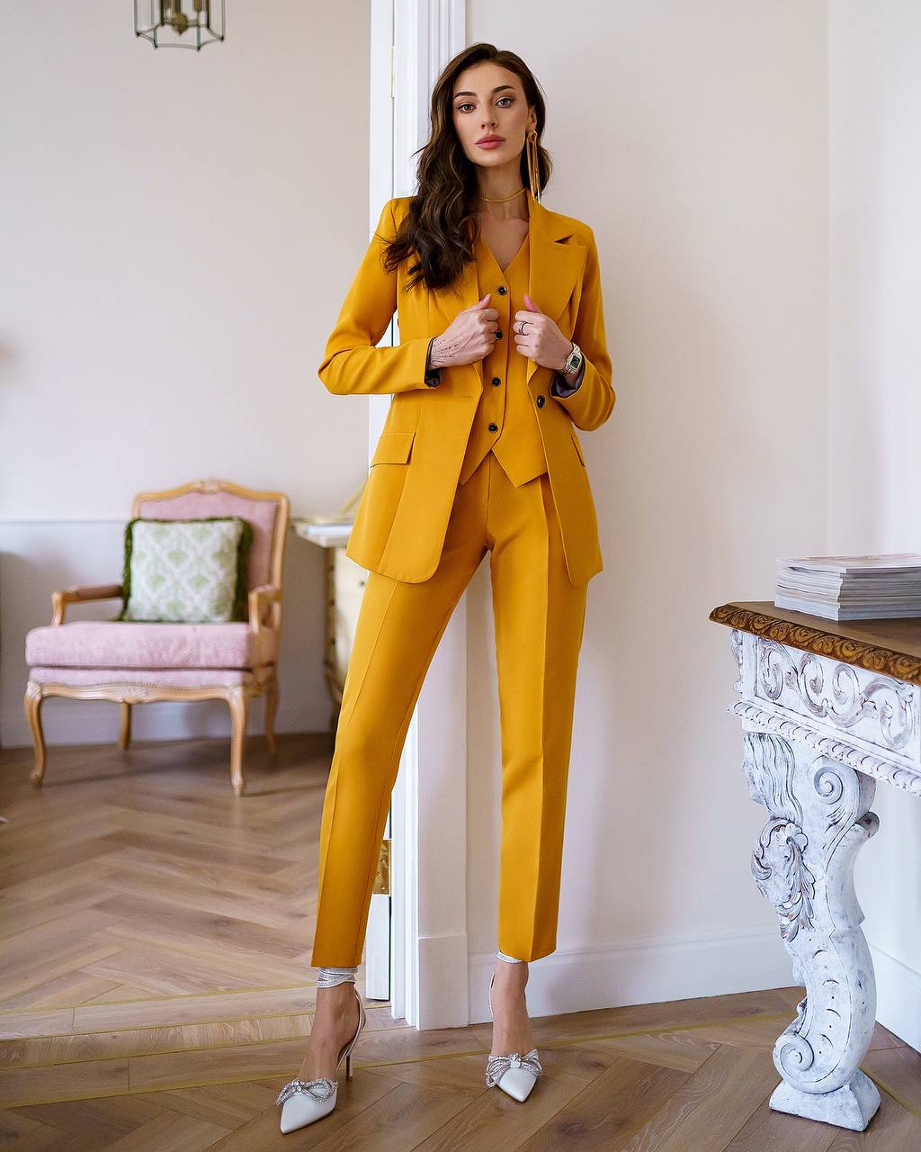 Office Slim-Fit 3-Piece Suit