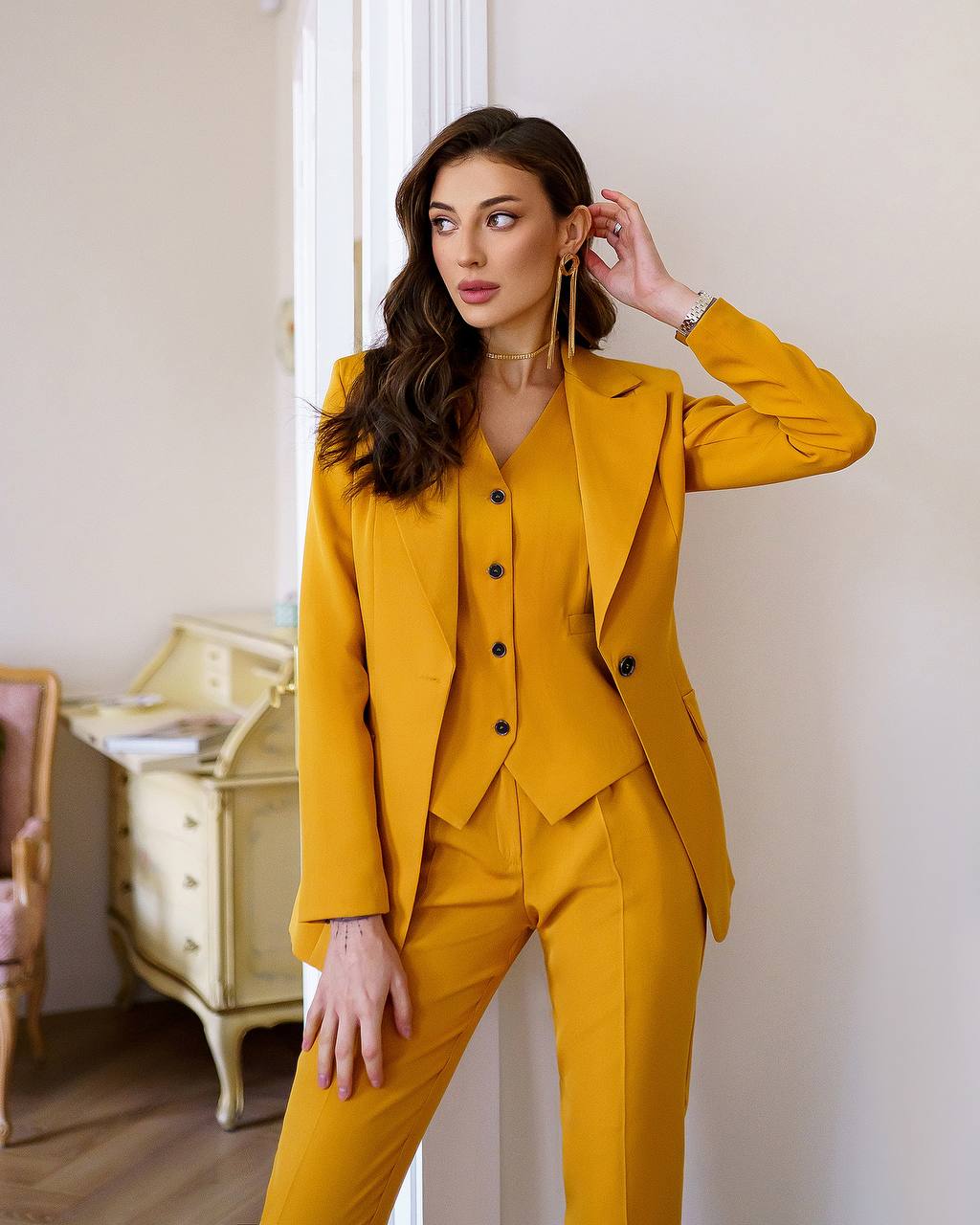 Office Slim-Fit 3-Piece Suit
