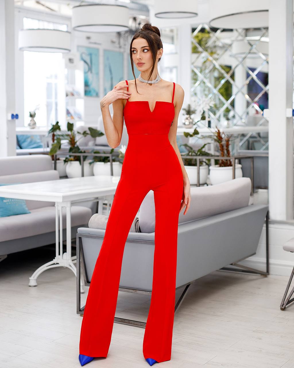 High Waist Flared Pants
