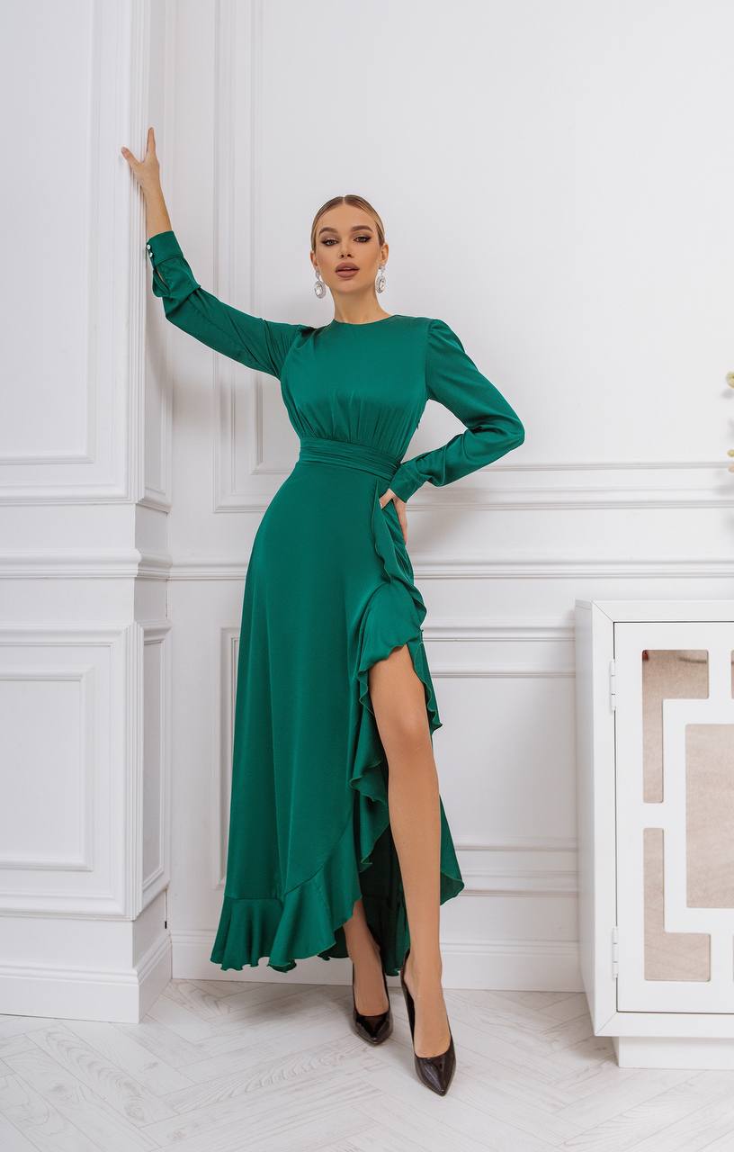 Thigh-Slit Maxi Dress