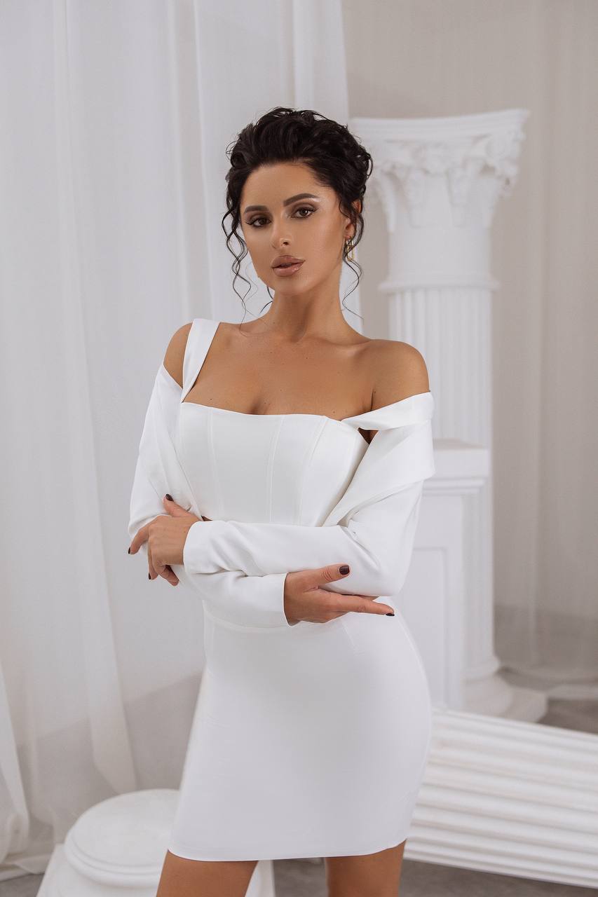 Crop Jacket Skirt Suit 3-Piece