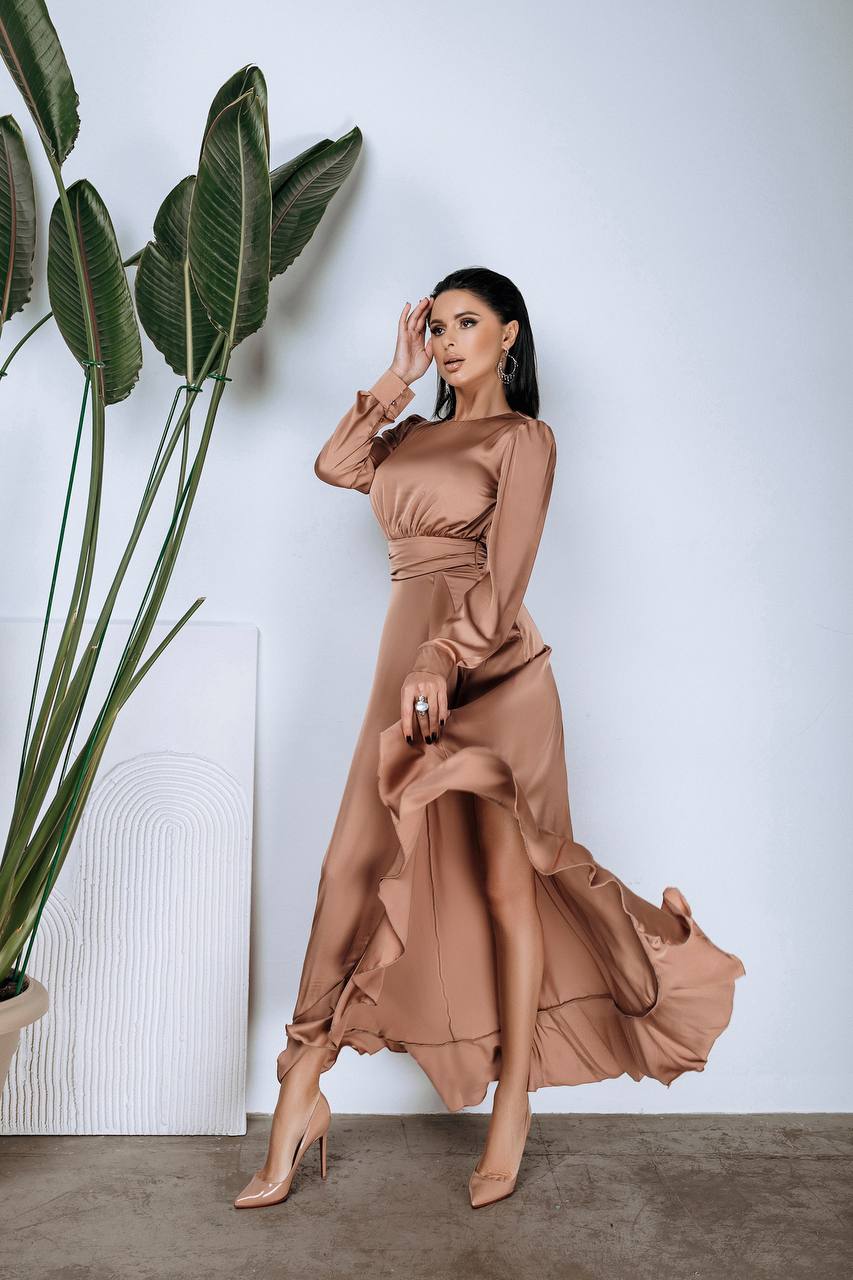 Thigh-Slit Maxi Dress