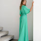 Silk Wrap Maxi Dress