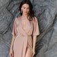 Silk Wrap Maxi Dress