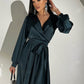 Wrap Long Sleeve Maxi Dress