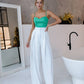 High Waist Fitted Palazzo Pants